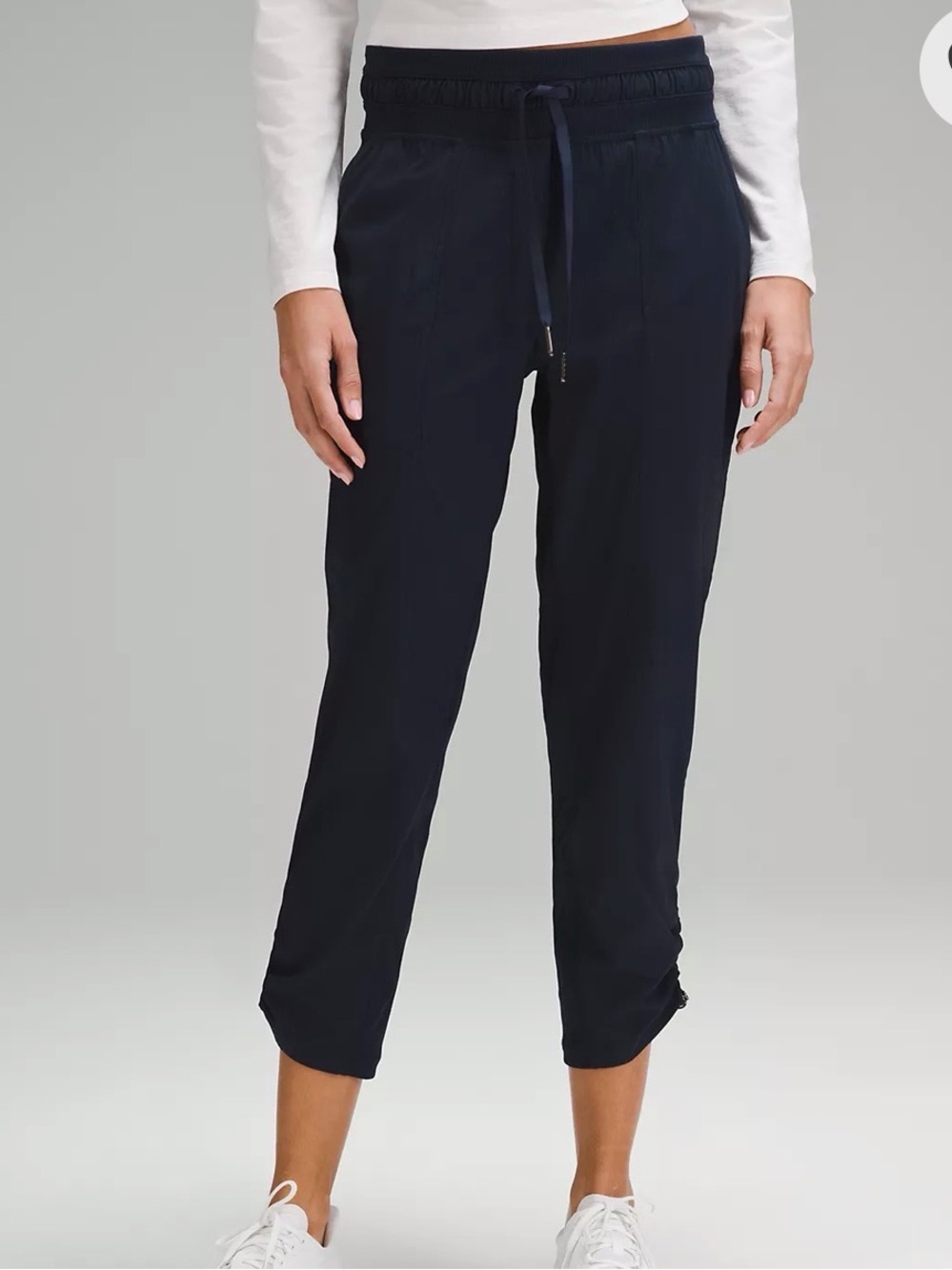 Lululemon Dance Studio Mid Rise Cropped Pant Womens Size 4 True Navy Athleisure